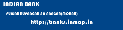 INDIAN BANK  PUNJAB RUPNAGAR S A S NAGAR(MOHALI)   banks information 